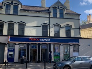 Tesco Express, University Road, Belfast. Stripout of a derelict building including internal underpropping of foundations.